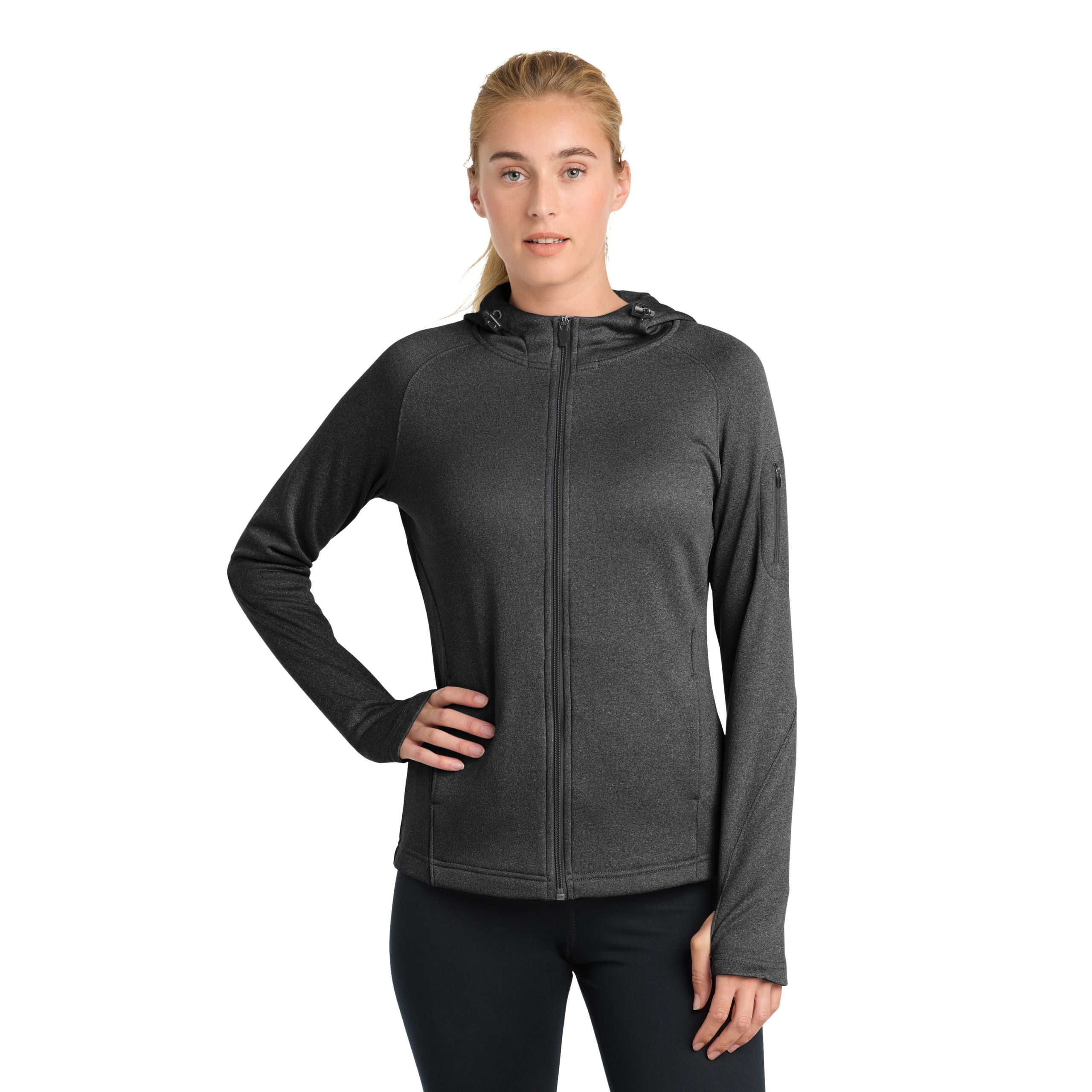 Sport-Tek® Women's Tech Fleece Full-Zip Hooded Jacket – L248 - Image 27