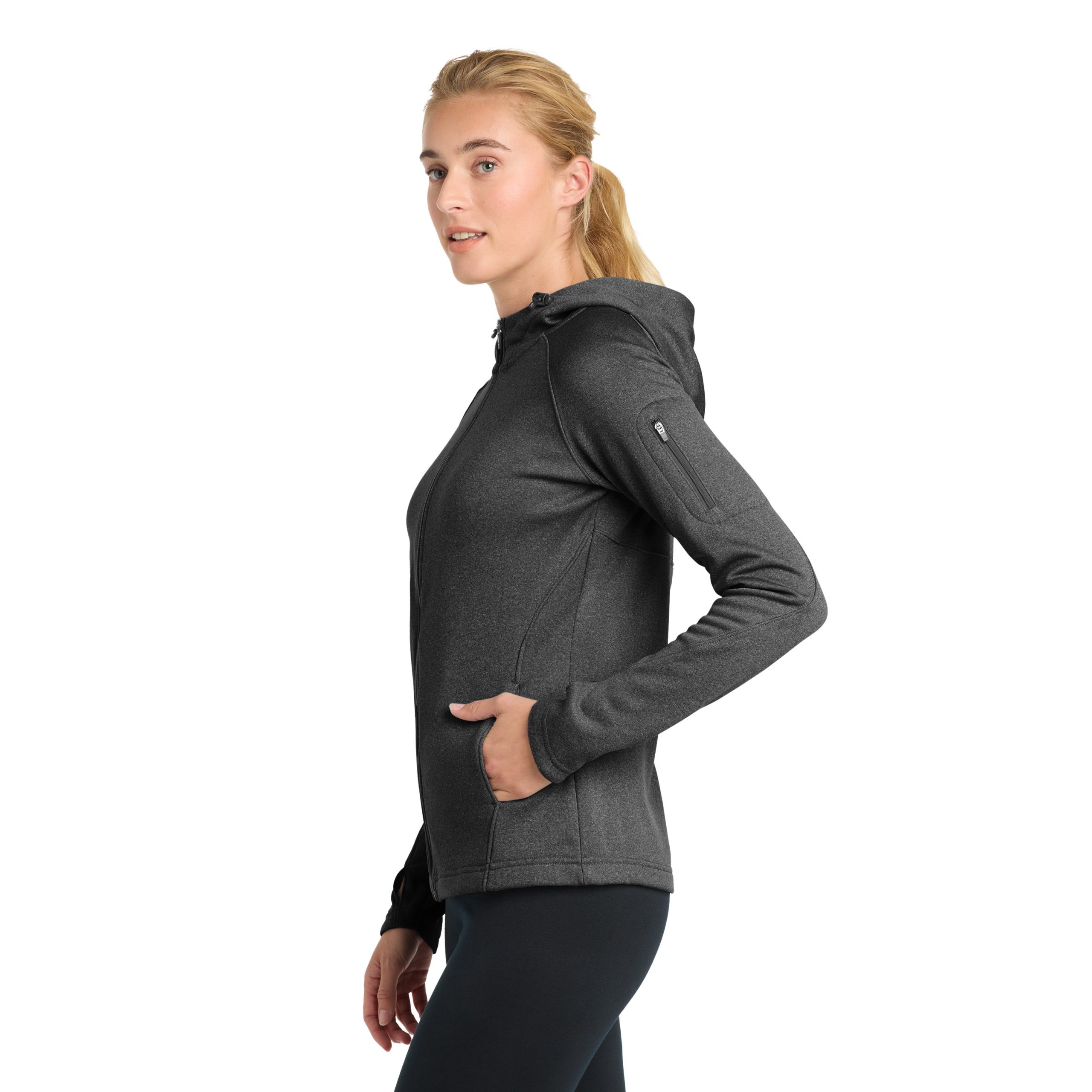 Sport-Tek® Women's Tech Fleece Full-Zip Hooded Jacket – L248 - Image 26