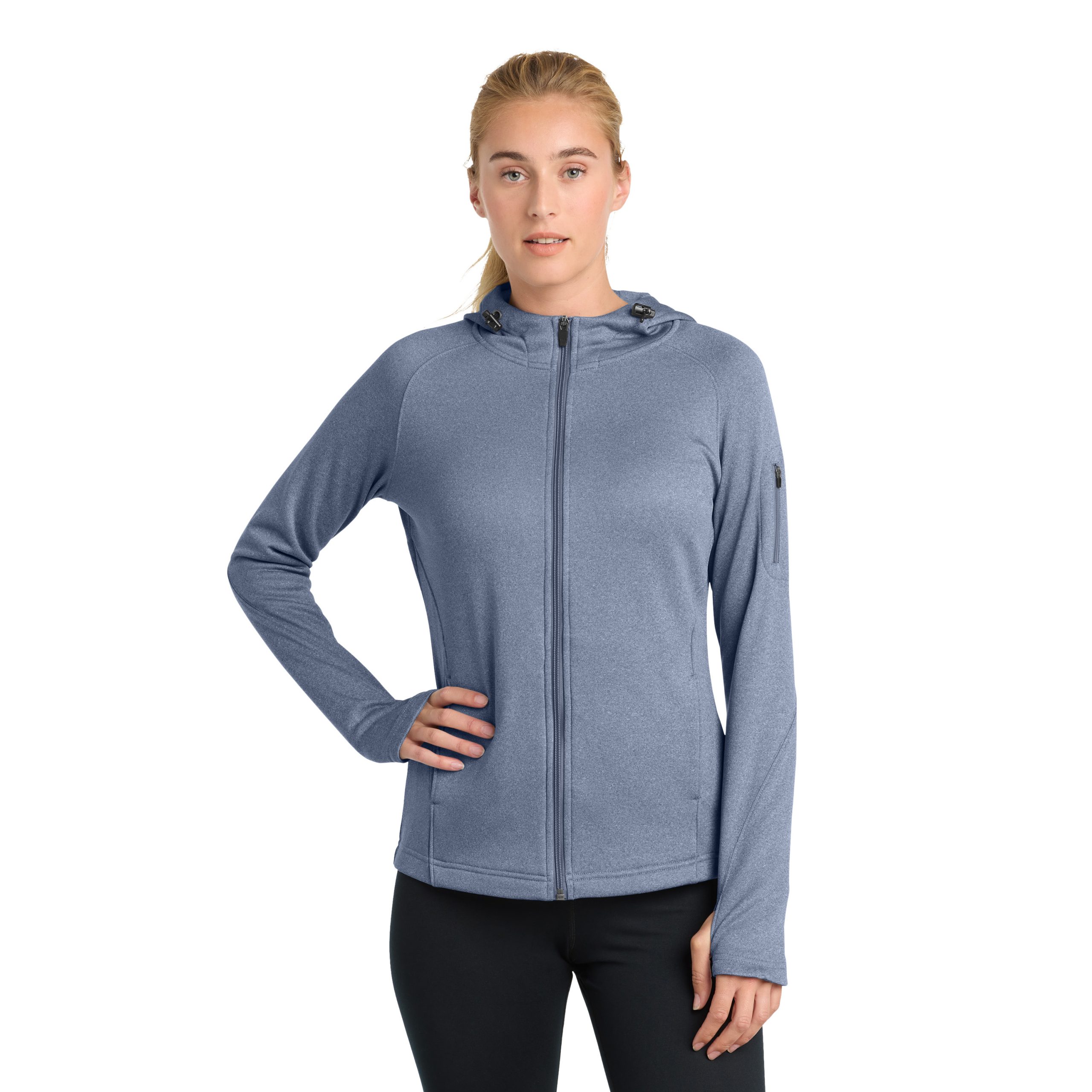 Sport-Tek® Women's Tech Fleece Full-Zip Hooded Jacket – L248 - Image 20