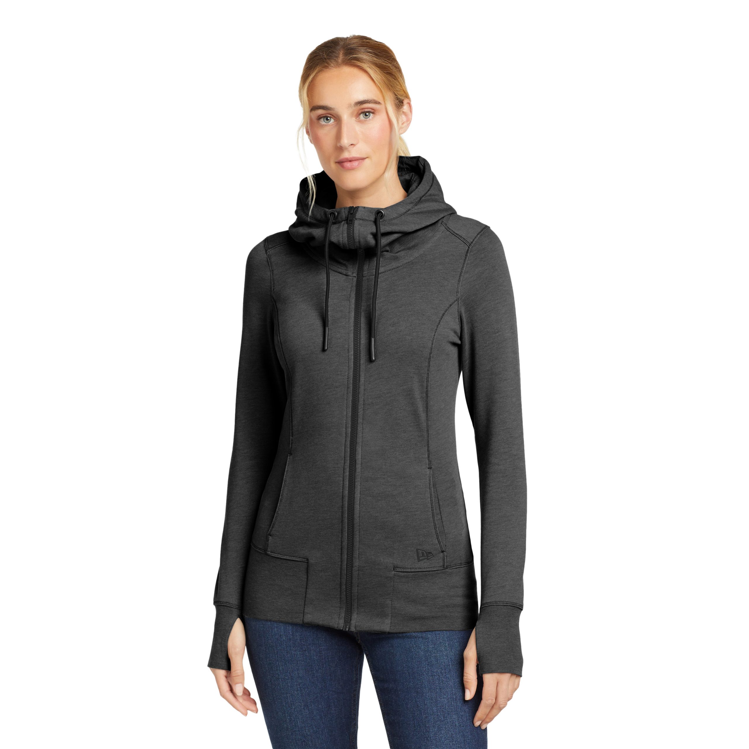 New Era® Women's Tri-Blend Fleece Full-Zip Hoodie – LNEA511 - Image 18