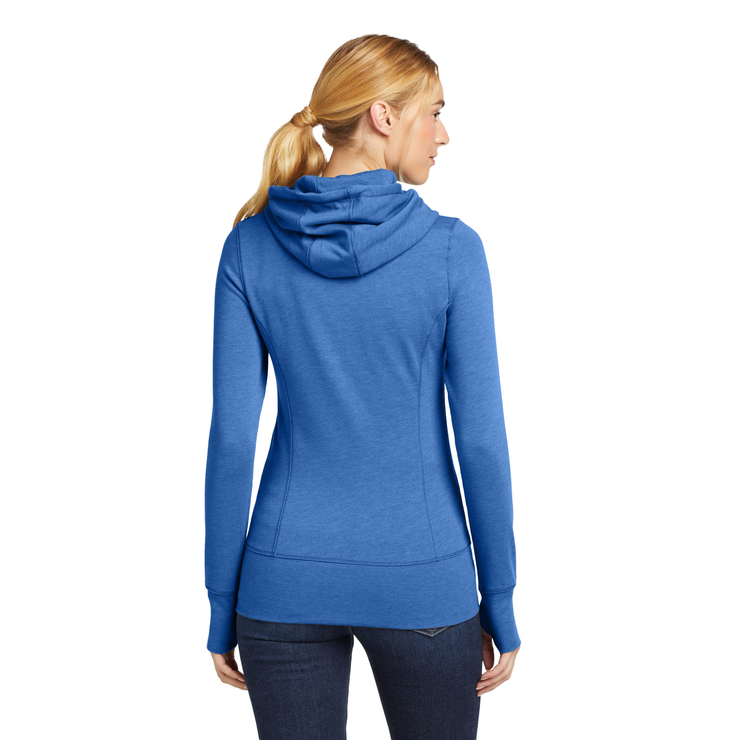 New Era® Women's Tri-Blend Fleece Full-Zip Hoodie – LNEA511 - Image 14