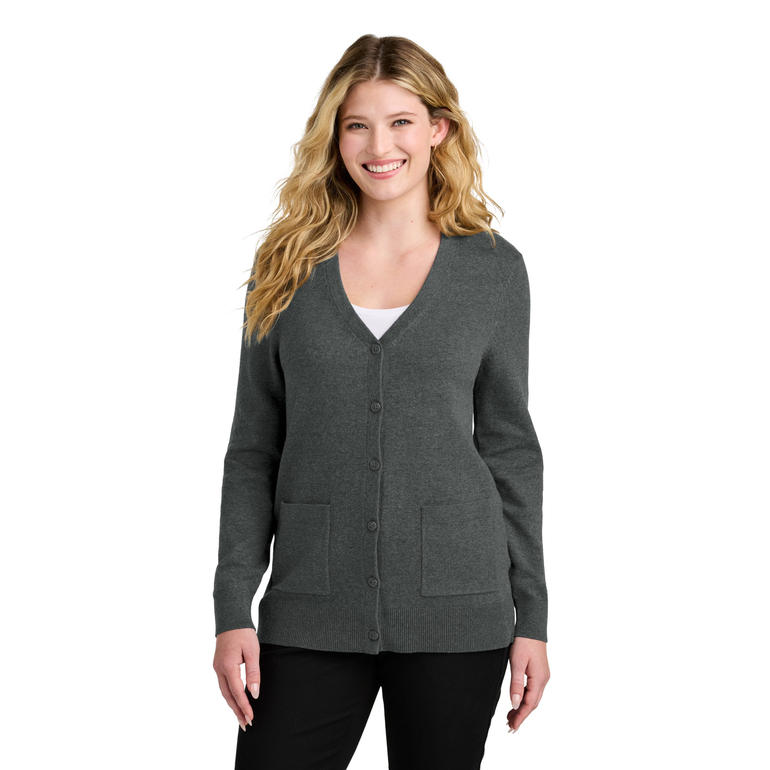 Port Authority® Women’s Easy Care Button-Up Cardigan Sweater – LSW4150