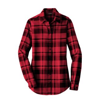 Port Authority® Women's Plaid Flannel Tunic – LW668